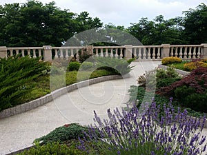 Landscape design garden at Holy Trinity Monastery Batumi, Georgia