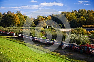 Landscape design in Peterhof