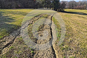 Landscape destroy soil erosion