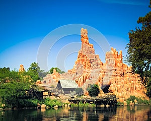 Big Thunder Mountain and River at Magic Kingdom