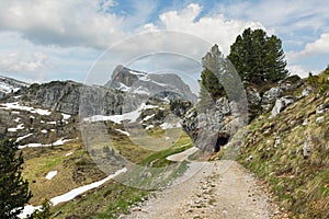 landscape in the Dolomites, Five Towers(Cinque Torri