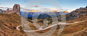 Landscape of Dolomites Mountain, Italy alp