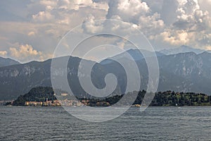 Landscape of a dramatic cloudy sky over Lake