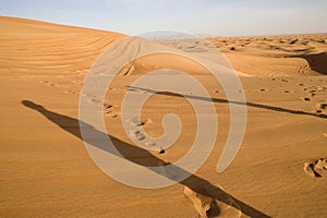 Landscape of Dubai desert.