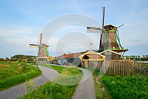 Landscape with Dutch Windmills