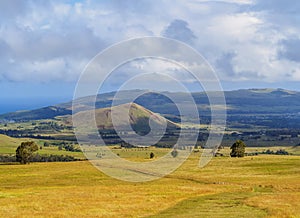 Landscape of Easter Island, Chile