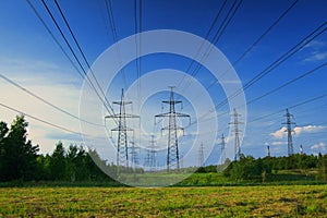 Landscape and electric power line