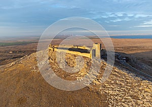 Landscape of the Enisala fortress ruins - Romania