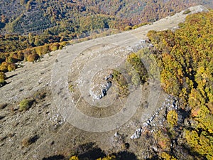 Landscape of Erul mountain near Golemi peak, Bulgaria photo