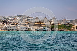 Landscape Exposure of Mykonos taken from the port of Mykonos