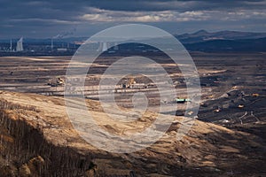 Landscape with extractive industry