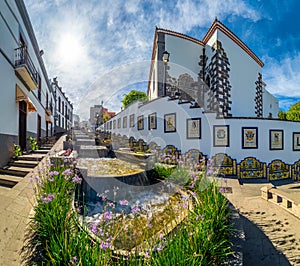 Landscape with famous Paseo de Canarias street