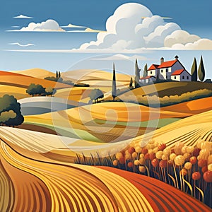Landscape_with_farm_house_Abstract1_14