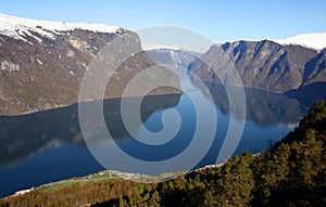 Landscape of fiord in Norway