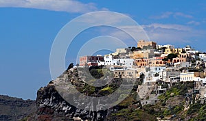 Landscape Of Fira, Santorini Greece