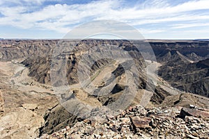 The landscape of fishriver canyon