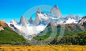 Landscape with Fitz Roy in Patagonia, Argentina photo