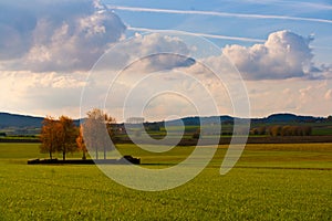 Landscape in Flanders Fields, Belgium