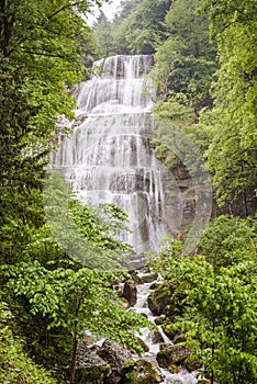 Waterfall of The Herisson, France