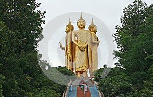 Landscape of four directions standing buddha image at Doi Sapphanyu temple,Chiang Mai ,Thailand