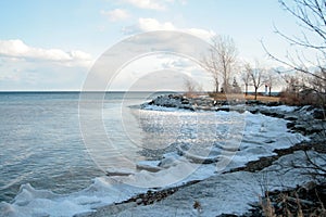 Landscape with Frozen waves