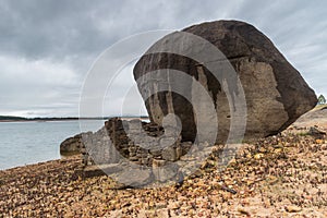 Landscape in Gabriel y Galan in Estremadura, Spain photo