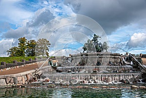 Landscape, Gefion Fountain seen from front, Copenhagen, Denmark