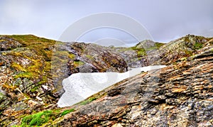 Landscape of the Geiranger valley near Dalsnibba mountain