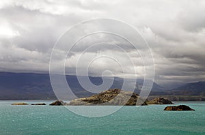 Landscape at the General Carrera Lake, Patagonia, Chile