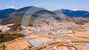 Landscape of Geoje-myeon in Geoje island, South Korea.