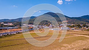 Landscape of Geoje-myeon in Geoje island, South Korea.