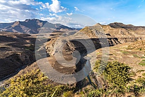 Landscape between Gheralta and Lalibela in Tigray, Ethiopia, Africa