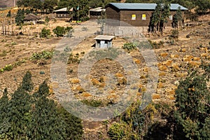 Landscape between Gheralta and Lalibela in Tigray, Ethiopia, Africa