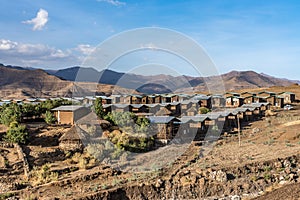 Landscape between Gheralta and Lalibela in Tigray, Ethiopia, Africa