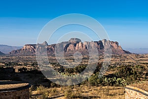 Landscape in Gheralta in Northern Ethiopia, Africa