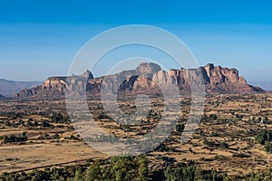 Landscape in Gheralta in Northern Ethiopia, Africa