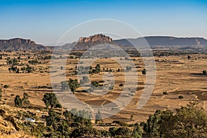 Landscape in Gheralta in Tigray, Northern Ethiopia