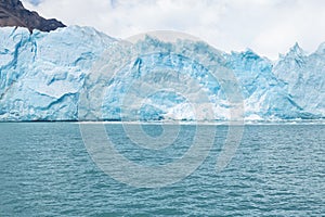 Glacier landscape and mountains photo