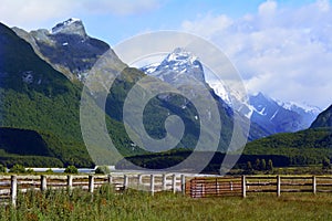 Landscape of Glenorchy New Zealand NZ NZL