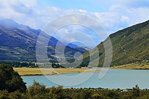 Landscape of Glenorchy New Zealand NZ NZL