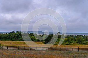 Landscape of Gotland island.