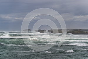 Landscape of Great Ocean Road in Victoria Australia