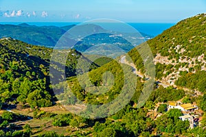 Landscape of Greek island Corfu
