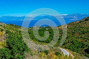 Landscape of Greek island Corfu