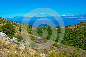 Landscape of Greek island Corfu