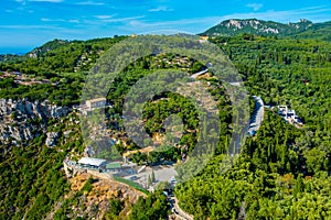 Landscape of Greek island Corfu