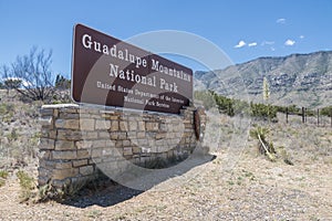 Landscape of Guadalupe Mountains National Park