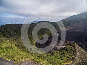 Landscape of Guatemala with Pacaya Volcanos in Background. photo