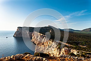 Landscape of the gulf of capo caccia