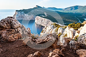 Landscape of the gulf of capo caccia